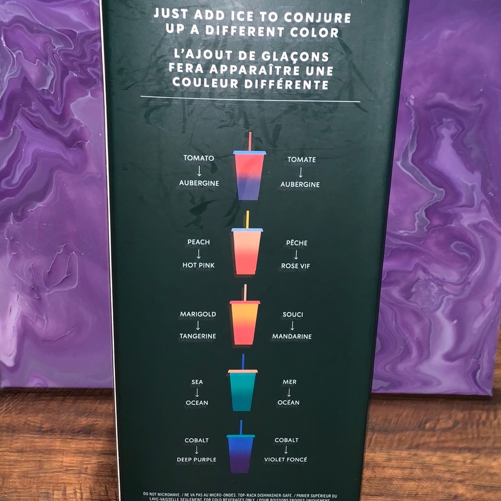 Starbucks Color Changing Reusable Cold Cups